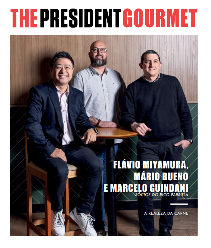 Flávio Miyamura, Mário Bueno & Marcelo Guindani, sócios do Rico Parrilla
